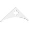 Ekena Millwork Pitch Turner Architectural Grade PVC Gable Pediment, 36"W x 12"H x 1"P (8/12) GPP036X012X100TUR - alternate 1